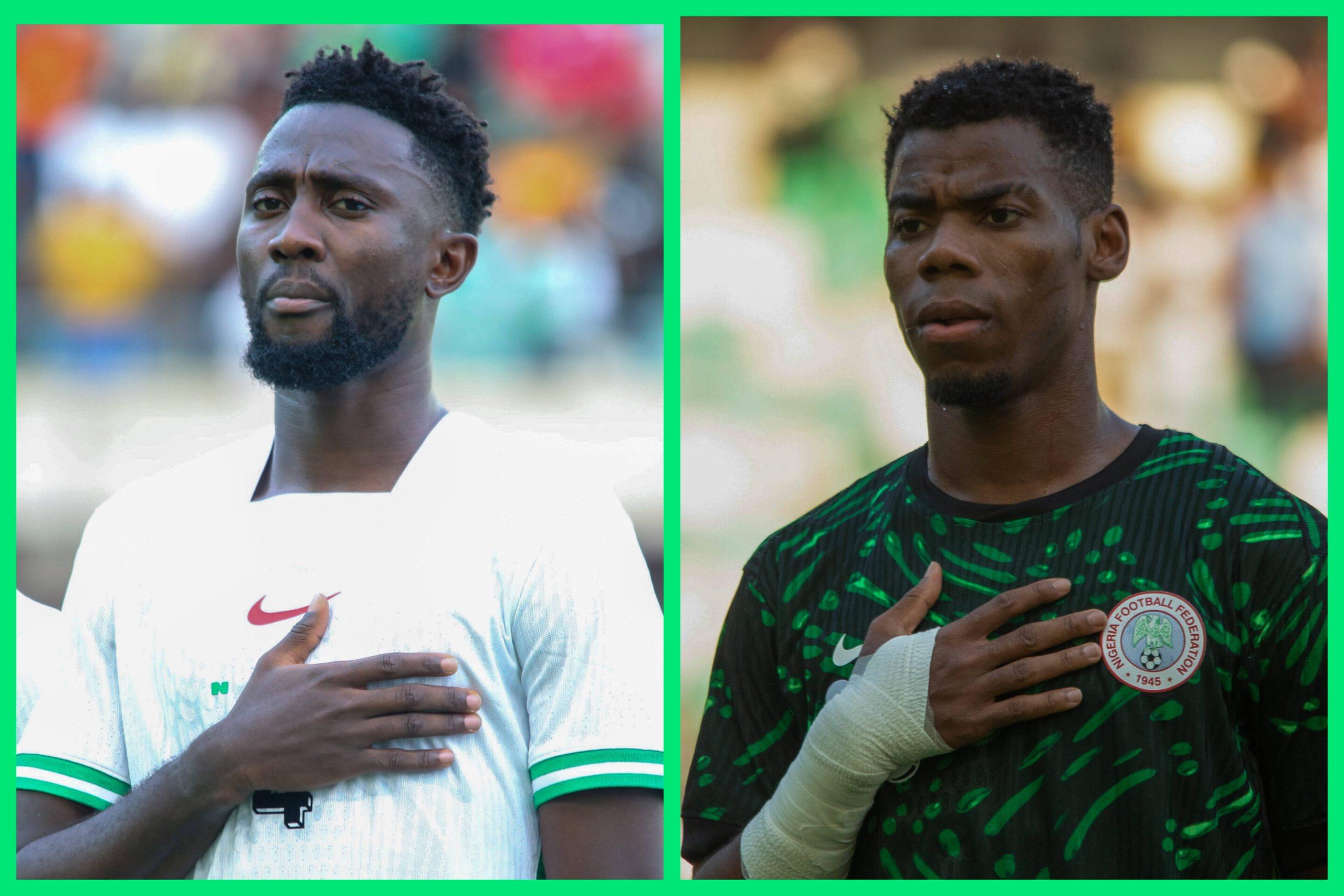 Wilfred Ndidi and Raphael Onyedika for Nigeria's Super Eagles
