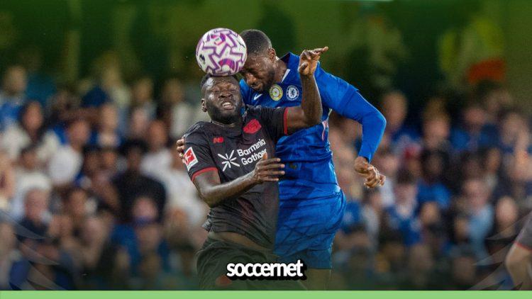 Adarabioyo reacts after Chelsea’s win over Boniface’s Leverkusen