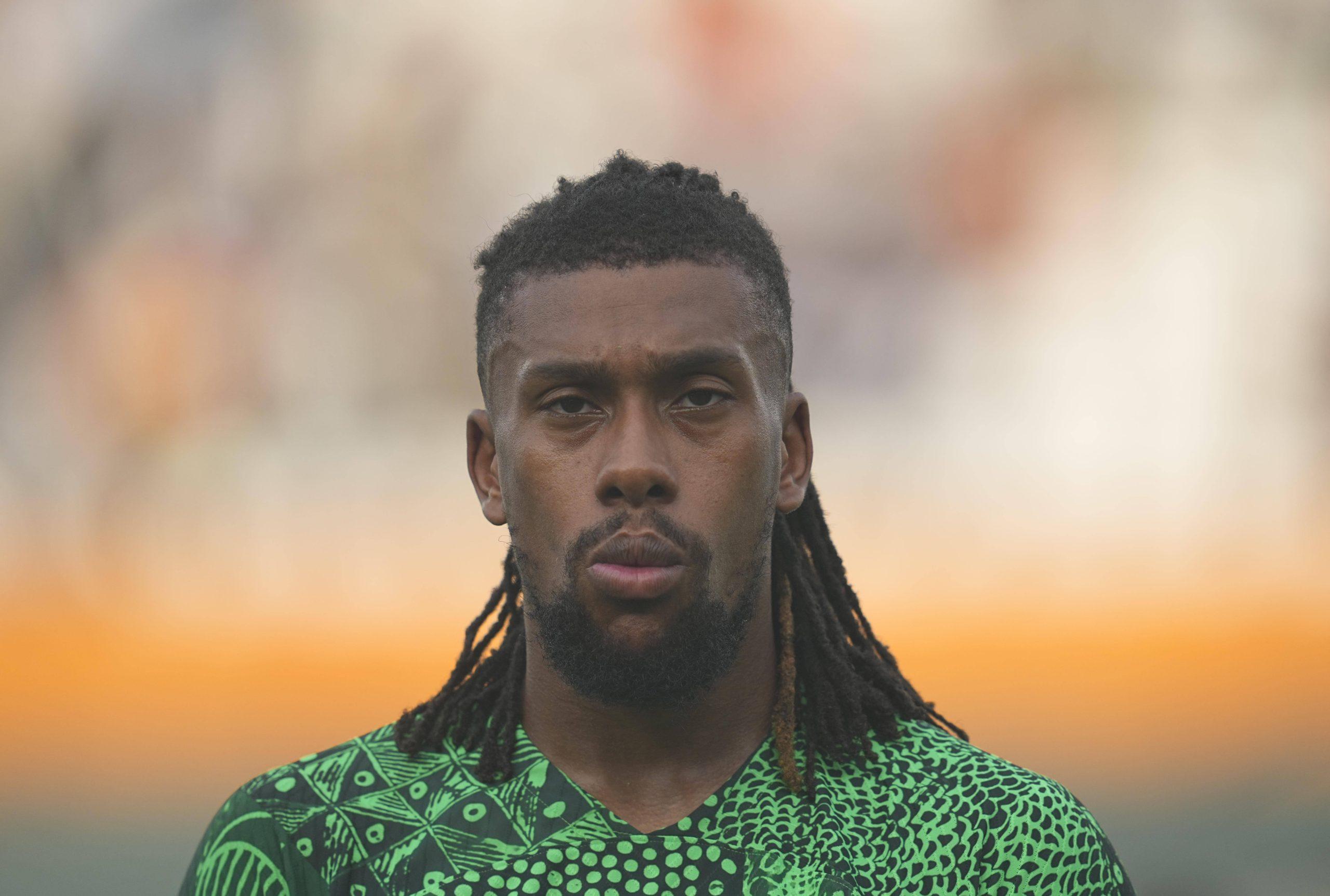 Alex Iwobi Nigeria looks on during a African Cup of Nations