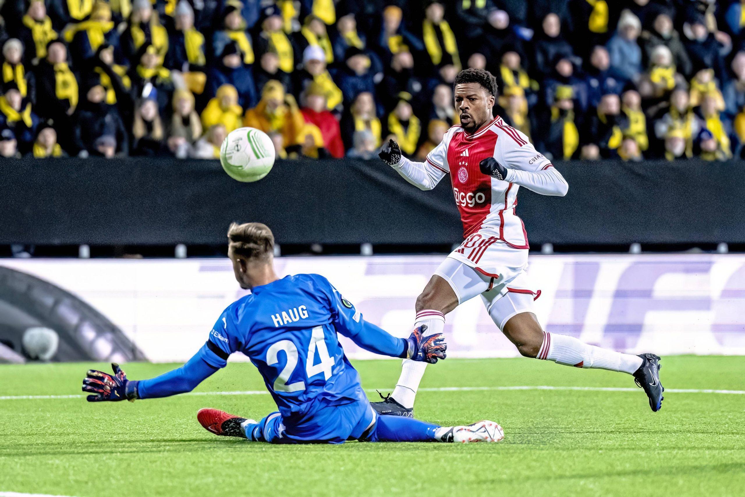 Chuba Akpom in action for Ajax against Bodo Glimt