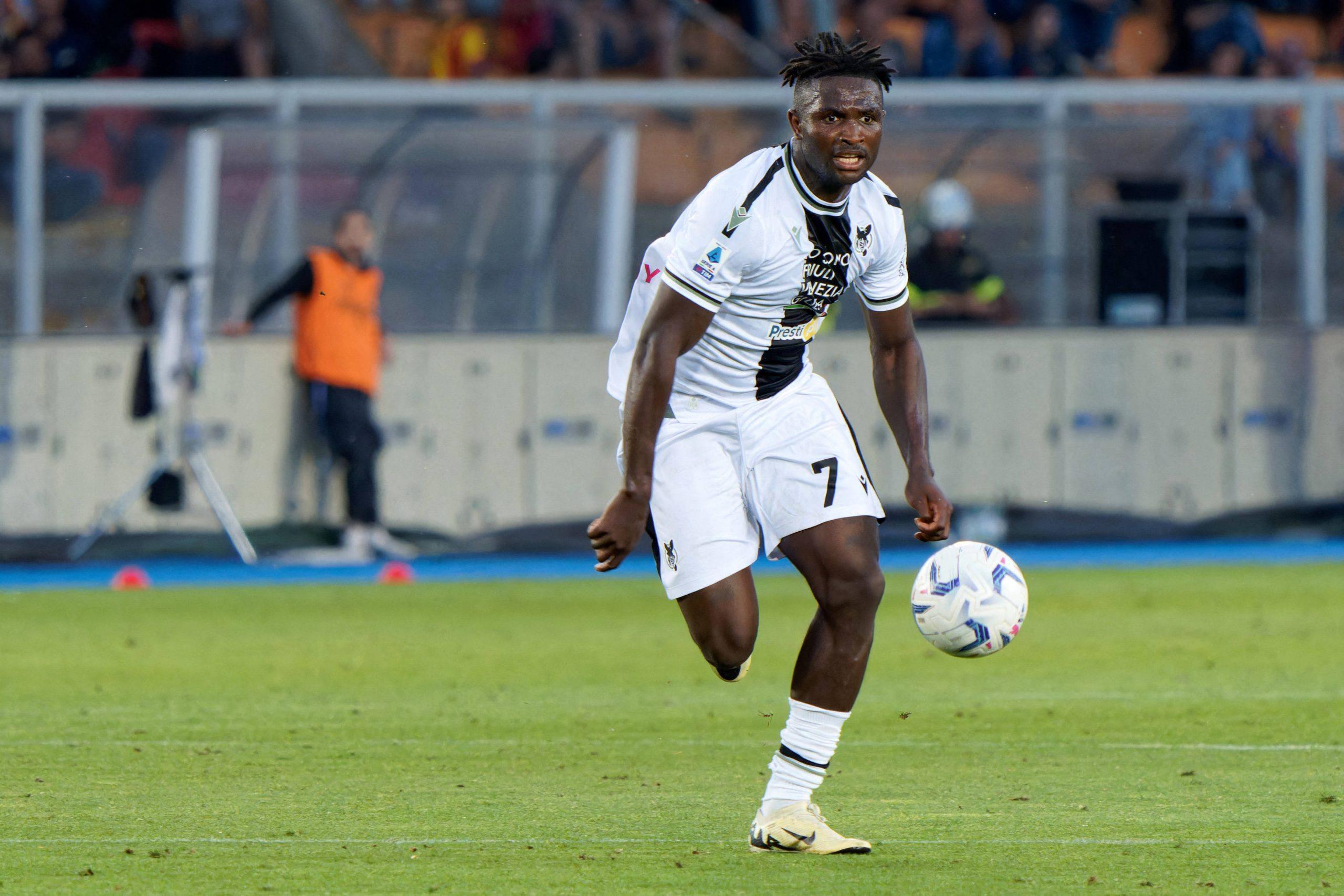 Isaac Success during US Lecce vs Udinese Calcio