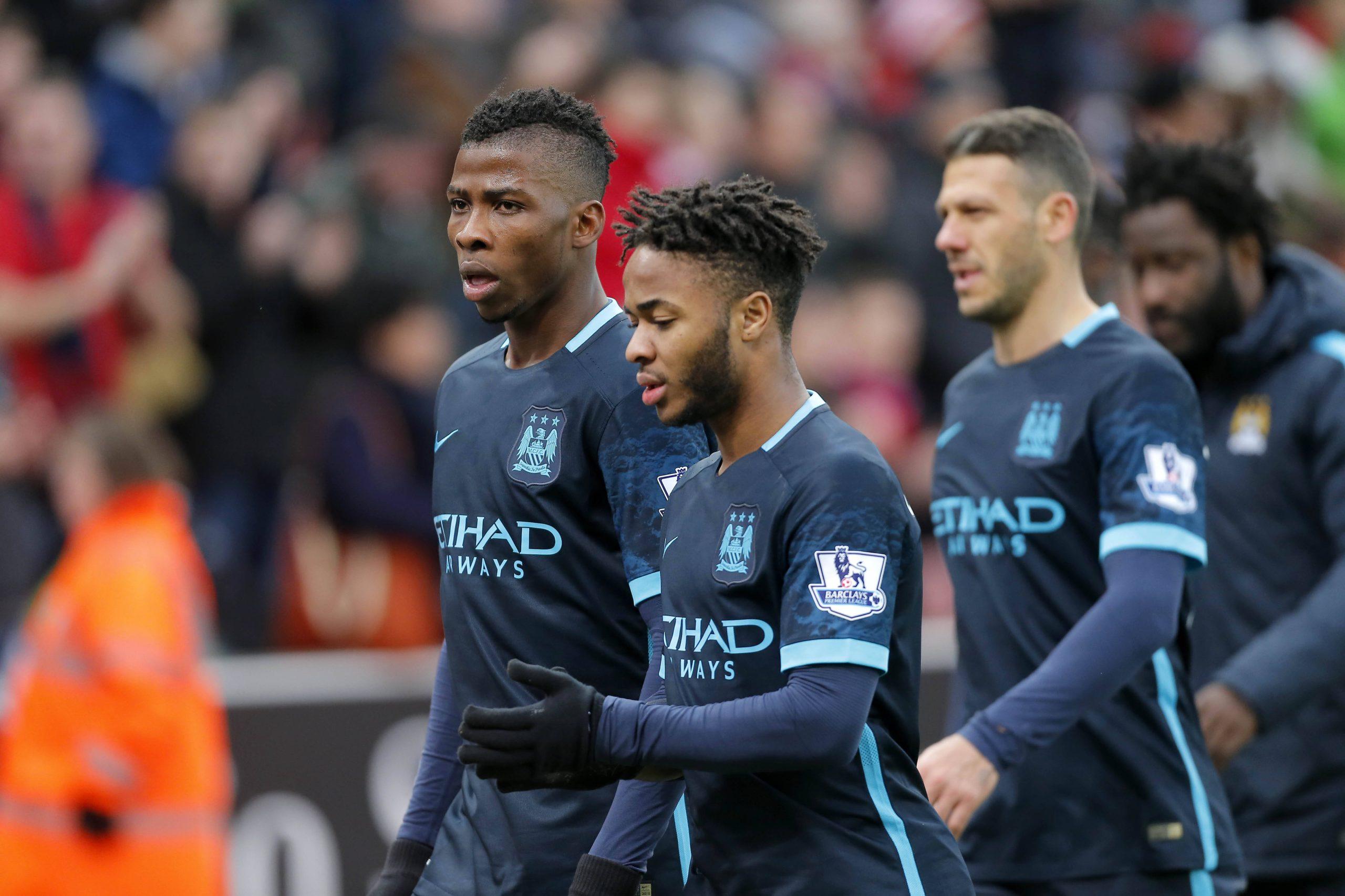 Manchester City players Raheem Sterling and Kelechi Iheanacho