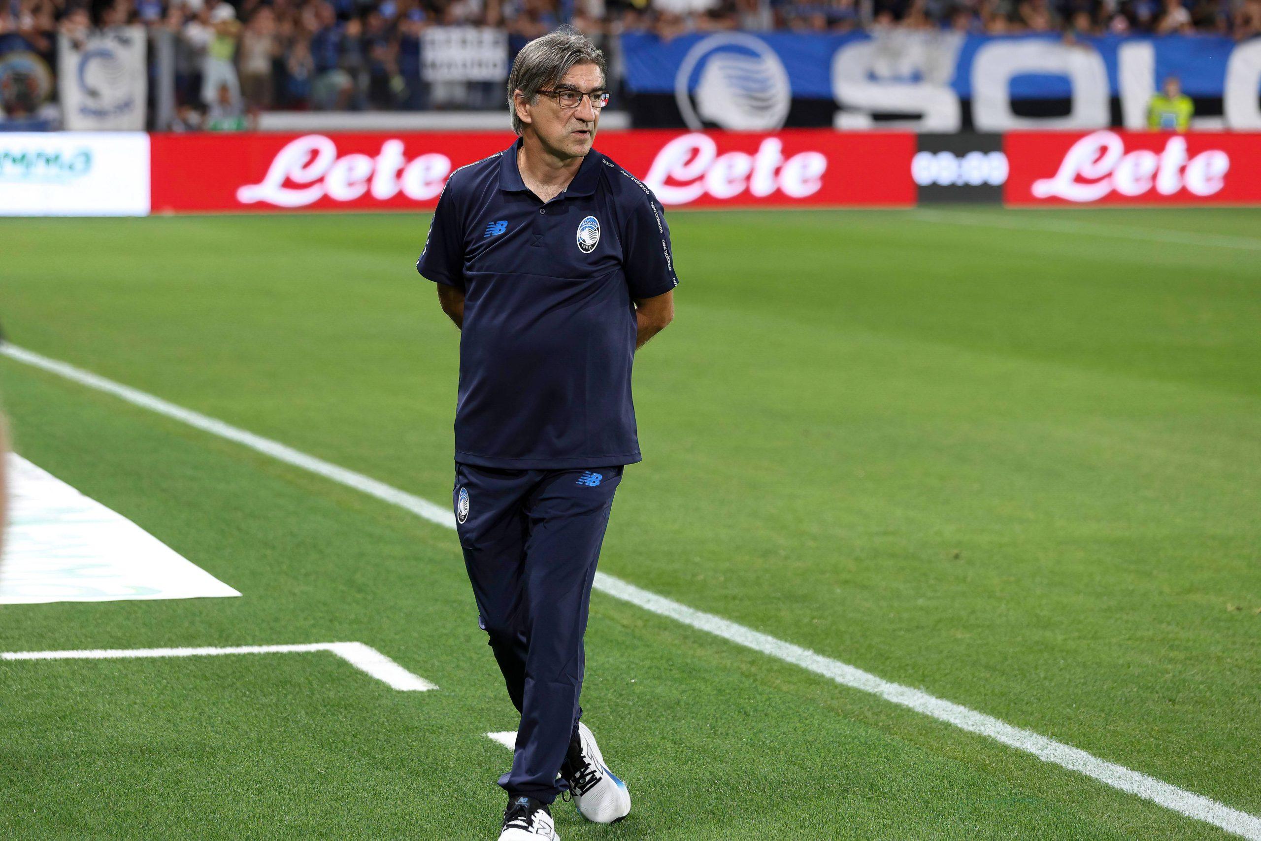 Ivan Juric Atalanta manager in the bench prior to kick off during soccer game Atalanta BC vs Juventus FC