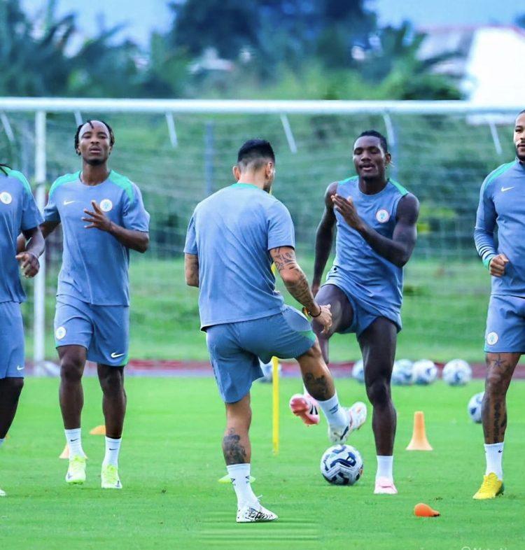 Super Eagles in training