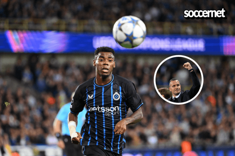 Club Brugge head coach reacts to Onyedika substitution scuffle