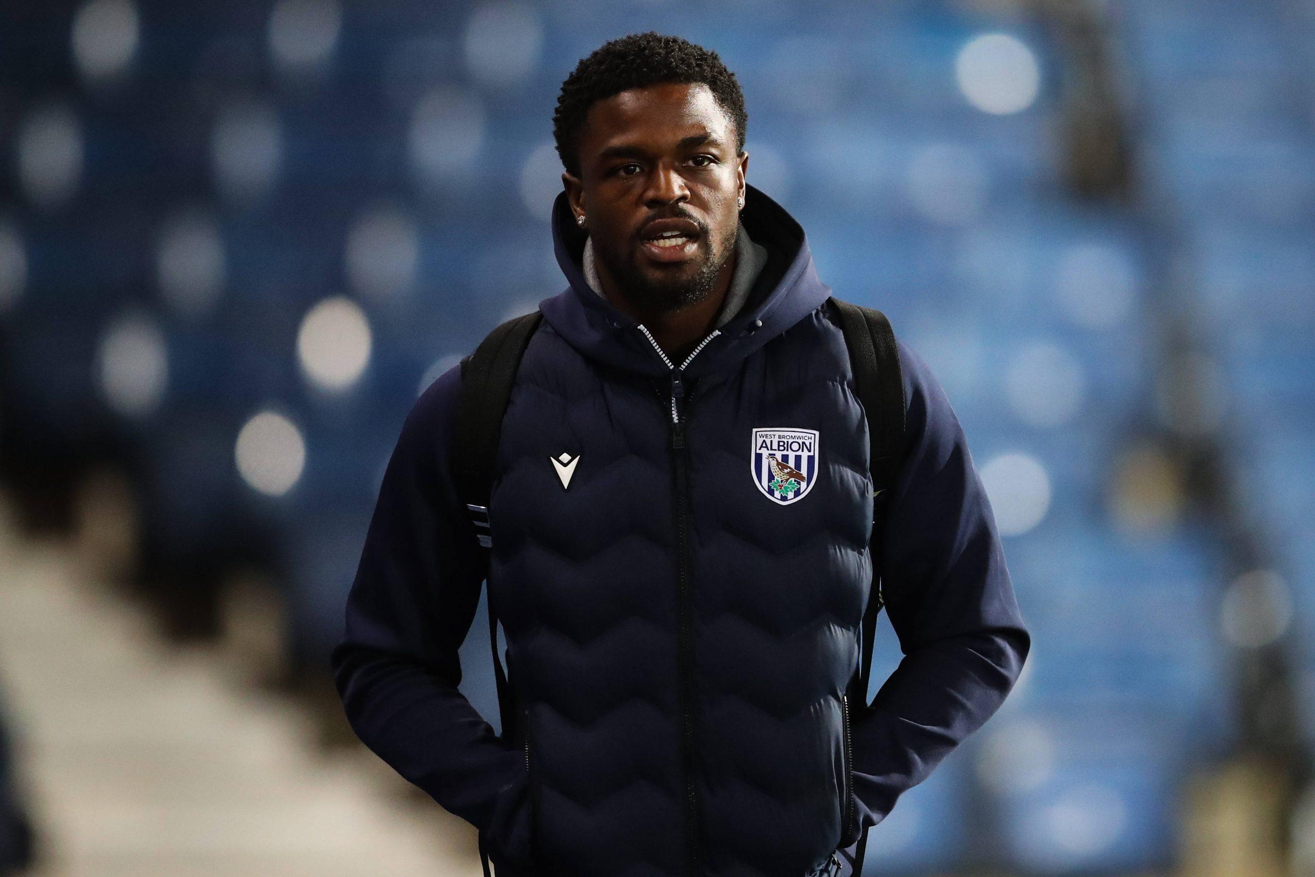 Josh Maja ahead of the Sky Bet Championship match West Bromwich Albion vs Coventry City at The Hawthorns
