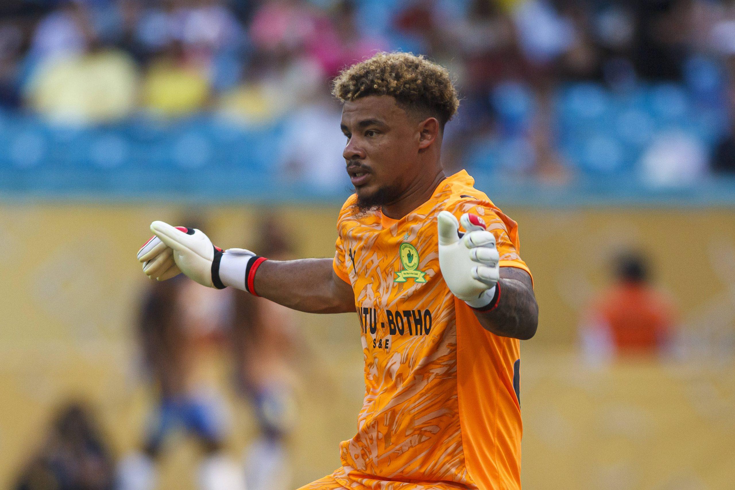 Goalkeeper Ronwen Williams of Mamelodi Sundowns during the FIFA Club World Cup 2025 match between Mamelodi Sundowns FC and Fluminense