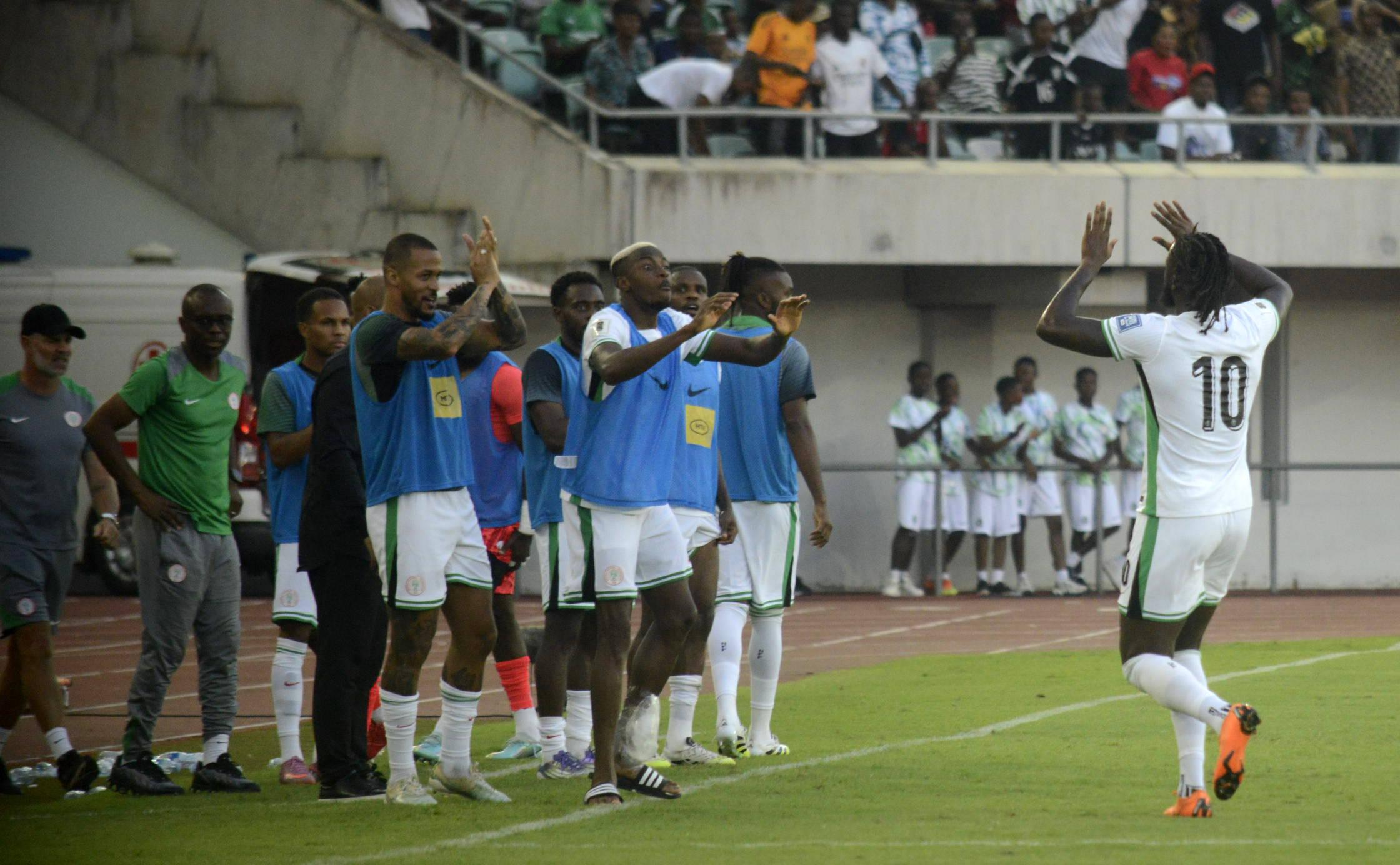 Super Eagles stars Victor Osimhen and Tolu Arokodare