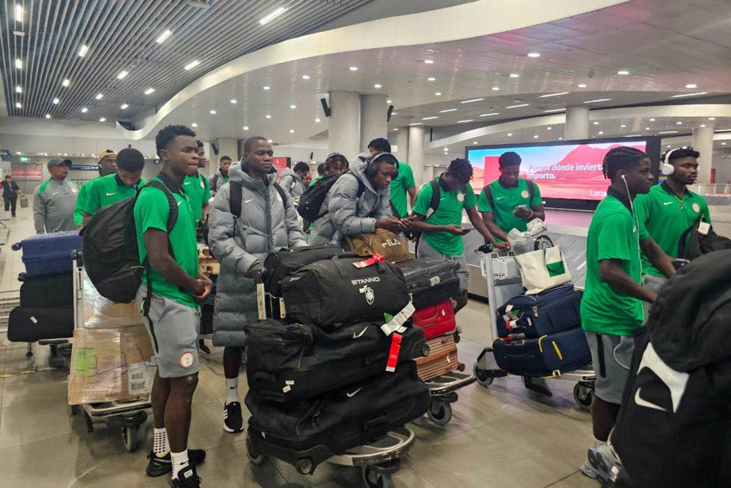 Nigeria U20 Boys, Flying Eagles, have landed in Santiago, capital city of Chile, for a 12-day final training camp ahead of the 24th FIFA U20 World Cup finals taking place in that country, 27th September 19th October