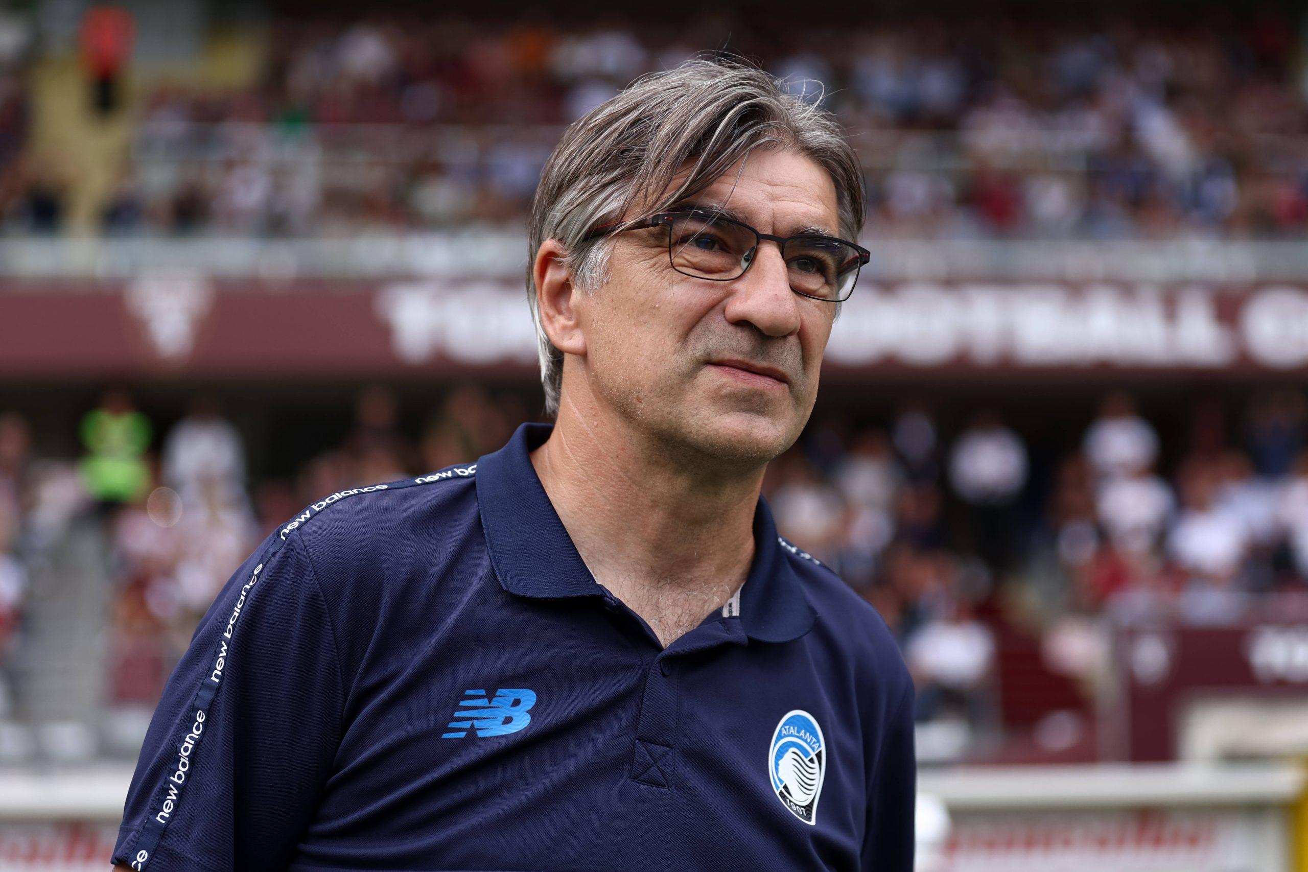 Ivan Juric, head coach of Atalanta Bc looks on during the Serie A football match beetween Torino Fc and Atalanta Bc at Stadio Olimpico on September 21, 2025 in Turin, Italy