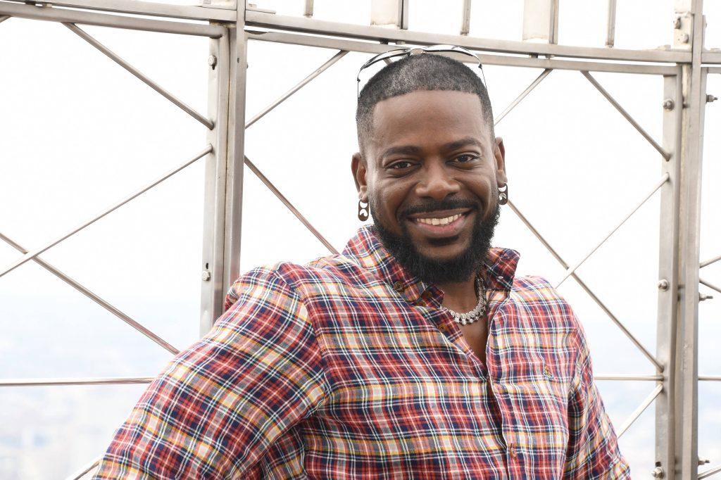 Adekunle Gold visits the Empire State Building to Celebrate his New Single Bobo Ahead of the Release of his Sixth Studio Album, Fuji on September 12, 2025 in New York City