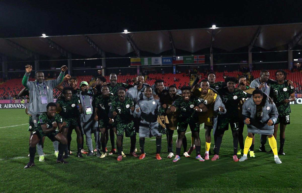 Flying Eagles celebrating win