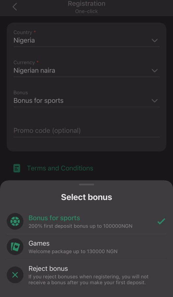 Betwinner promo code sports bonus