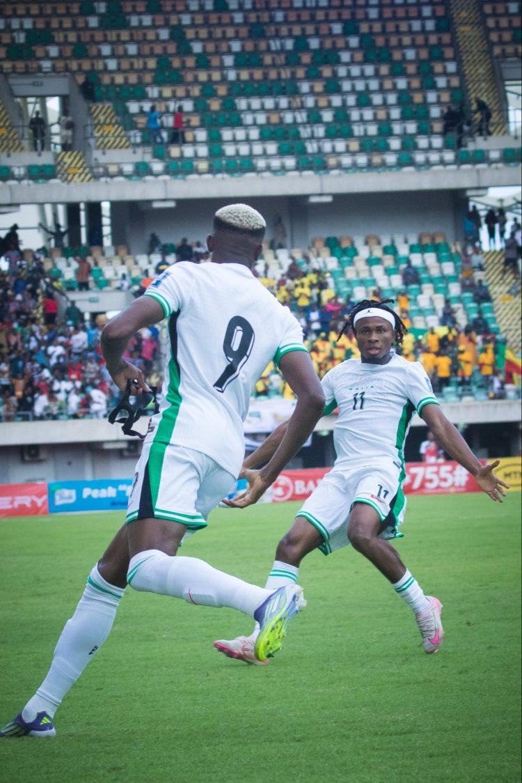 Nigeria Super Eagles stars Samuel Chukwueze and Victor Osimhen