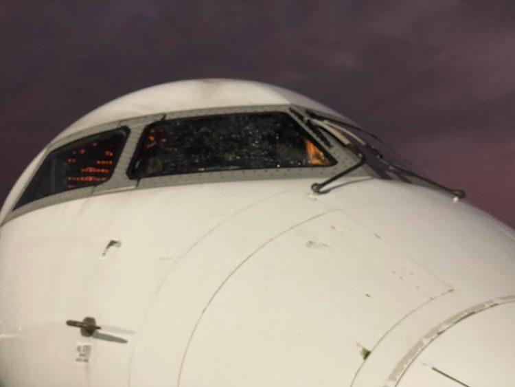 The aircraft transporting the Super Eagles