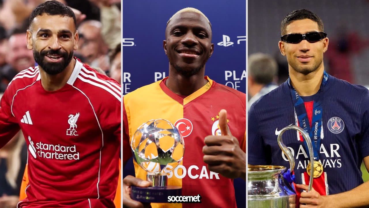 2025 CAF Africa Footballer of the Year award frontrunners: Salah, Osimhen, and Hakimi