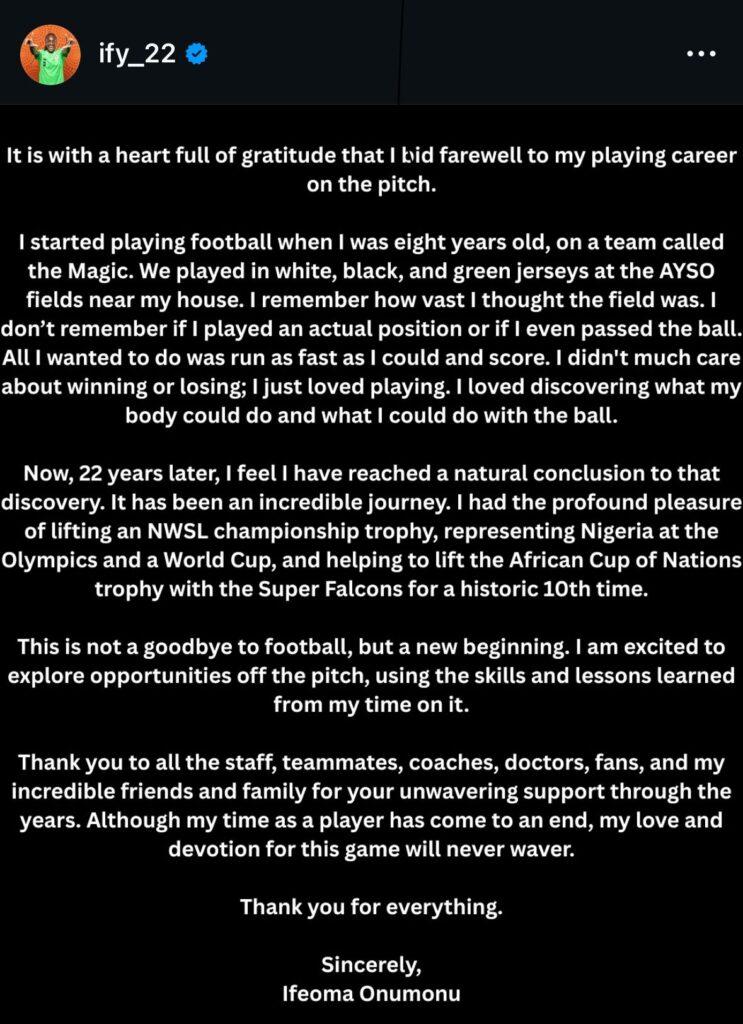 Ifeoma Onumonu farewell 