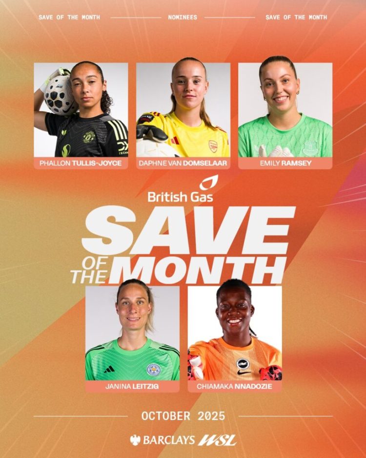 Save of the Month award: Chiamaka Nnadozie 