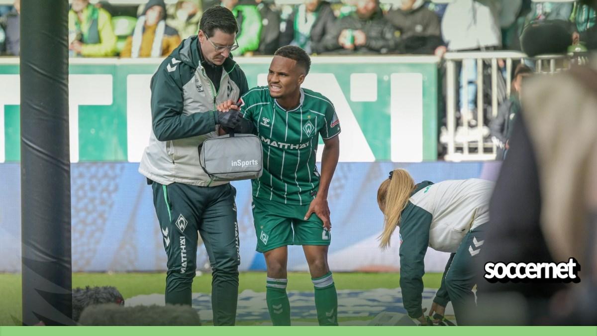 Felix Agu limps off with injury in Werder Bremen vs FC St Pauli clash