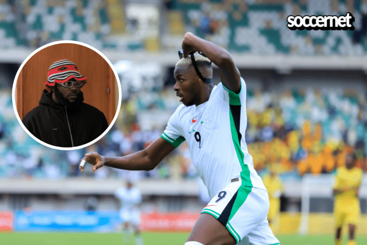 ‘Declan Rice’ crooner reveals what Victor Osimhen said after Nigeria secured play-offs spot