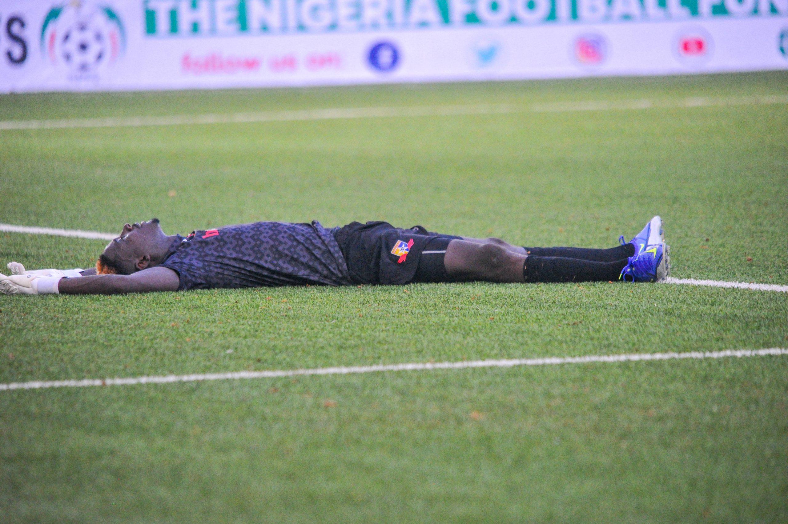 Bankole Kayode of Remo during the Nigeria Professional Football League NPFL - Super League 6 match between Rivers United and Remo Stars