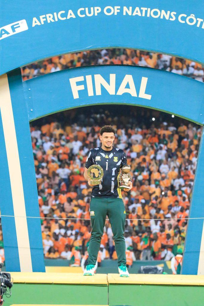Ronwen Hayden Williams of South Africa during the Afcon 2023 Final match between Nigeria and Cote D Ivoire at Stade Olympique Alassane on February 11, 2024 in Abidjan, Cote d Ivore