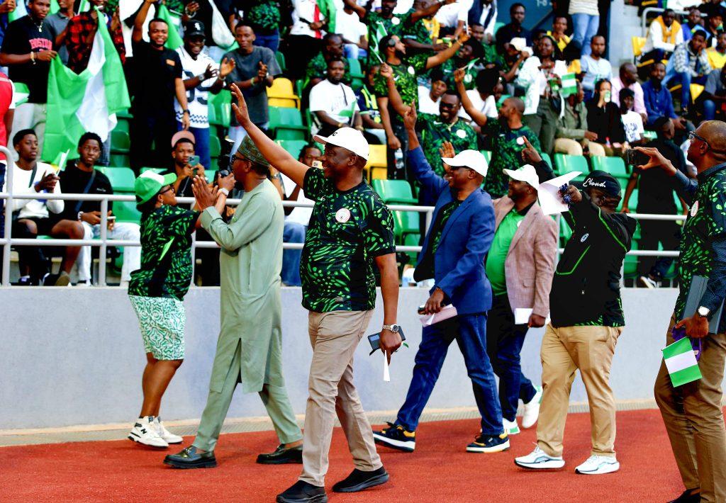 Ibrahim Musa Gusau, Nff President during the Men FIFA World Cup qualifiers match between Rwanda and Nigeria at Amahoro Stadium on March 21, 2025 in Rwanda