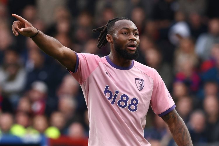 Crystal Palace v Bournemouth Premier League 18/10/2025. Antoine Semenyo of Bournemouth during the Premier League match between Crystal Palace and Bournemouth at Selhurst Park, London, England on 18 October 2025. London Selhurst Park Greater London England Editorial use only DataCo restrictions apply See www.football-dataco.com , Copyright: xPaulxPhelanx PSI-23061-0050