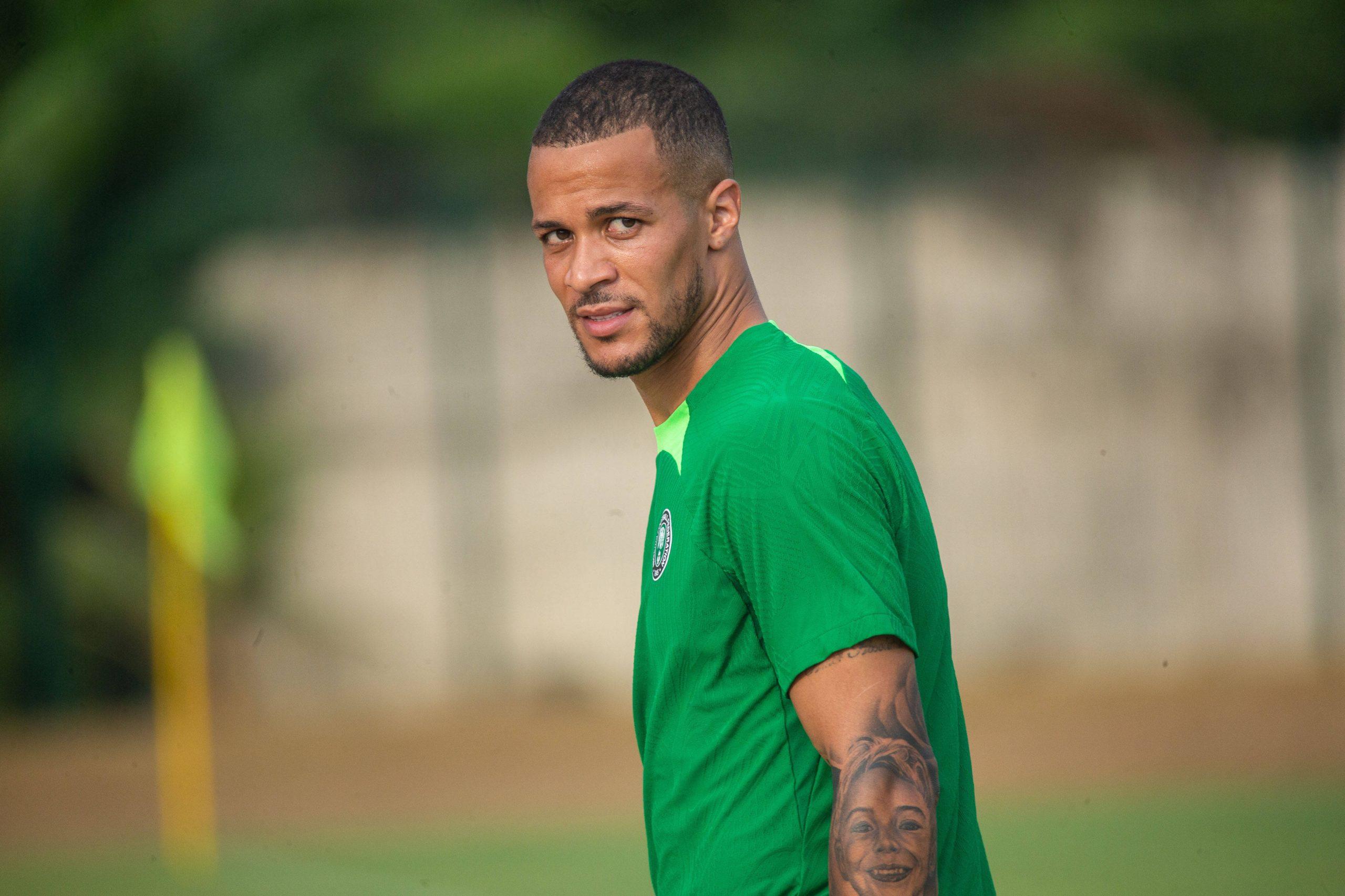 Super Eagles player, Troost Ekong in Training at the 2023 African Cup Of Nation
