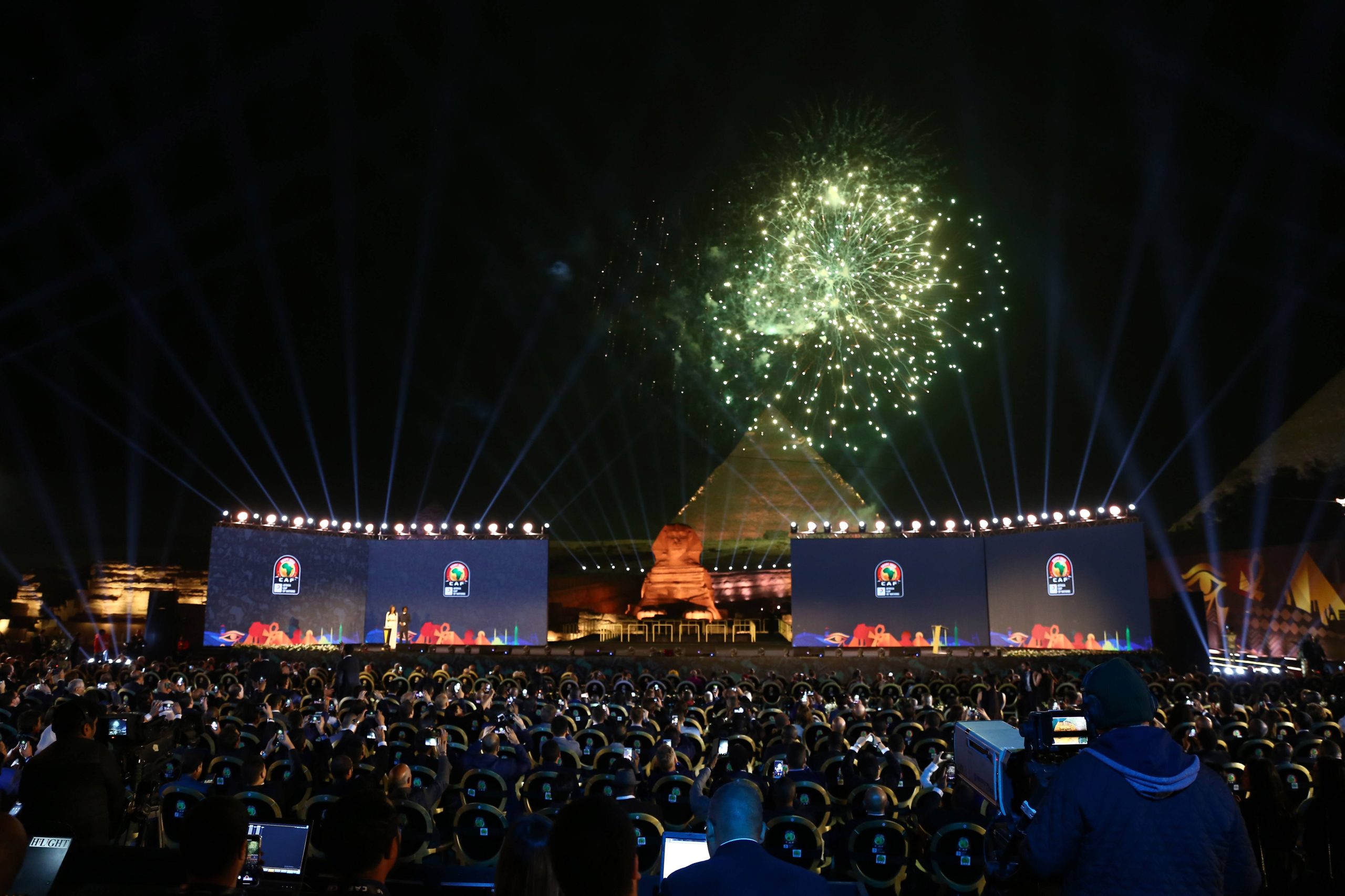 2019 CAF African Cup of Nations draw ceremony at the Giza Pyramids Necropolis
