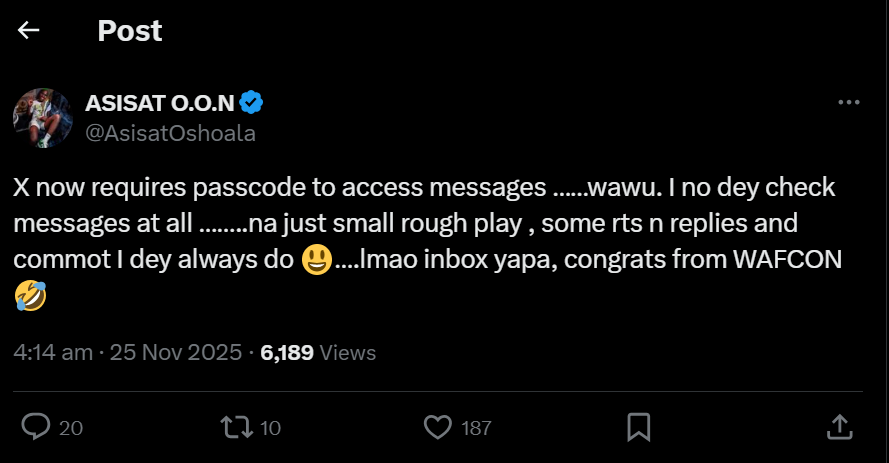 Asisat Oshoala on WAFCON qualifiers