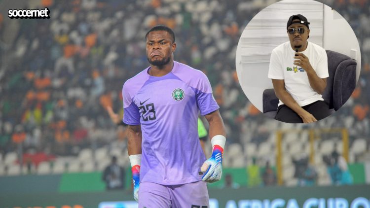 “I go beat you mercilessly” – Stanley Nwabali tells Lege Miami after cussing spree on Super Eagles players