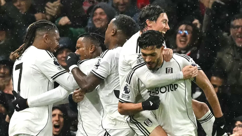 Raul Jimenez celebrates his goal for Fulham against Sunderland