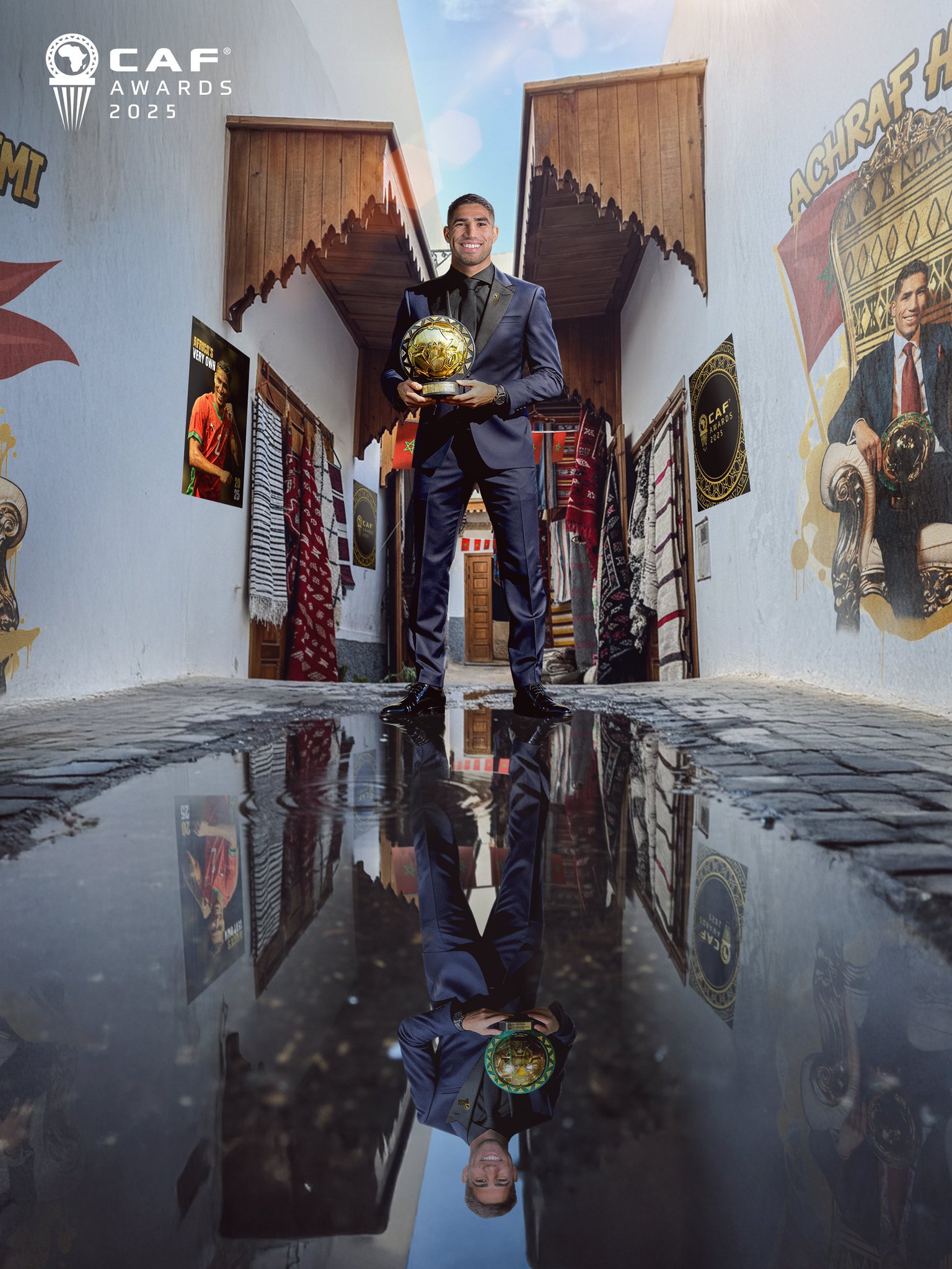 2025 CAF Awards winner: Morocco’s Achraf Hakimi.