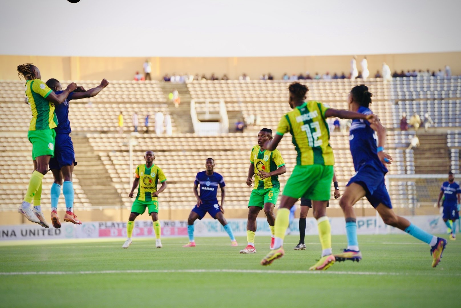 Katsina United and Barau FC players during NPFL week 8 clash