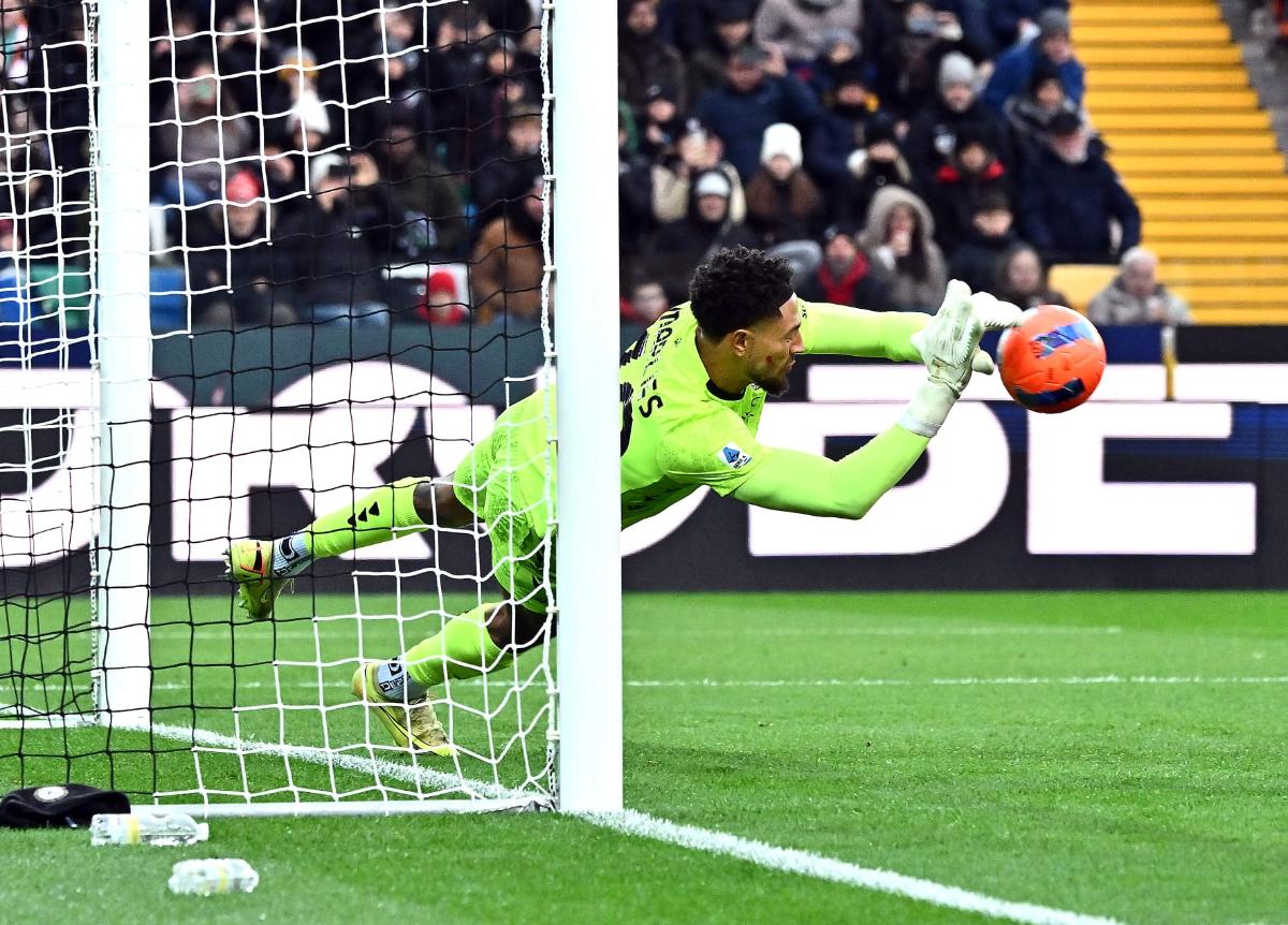 “Important to learn” – Maduka Okoye left unimpressed despite penalty save in Udinese’s 3-0 loss to Bologna