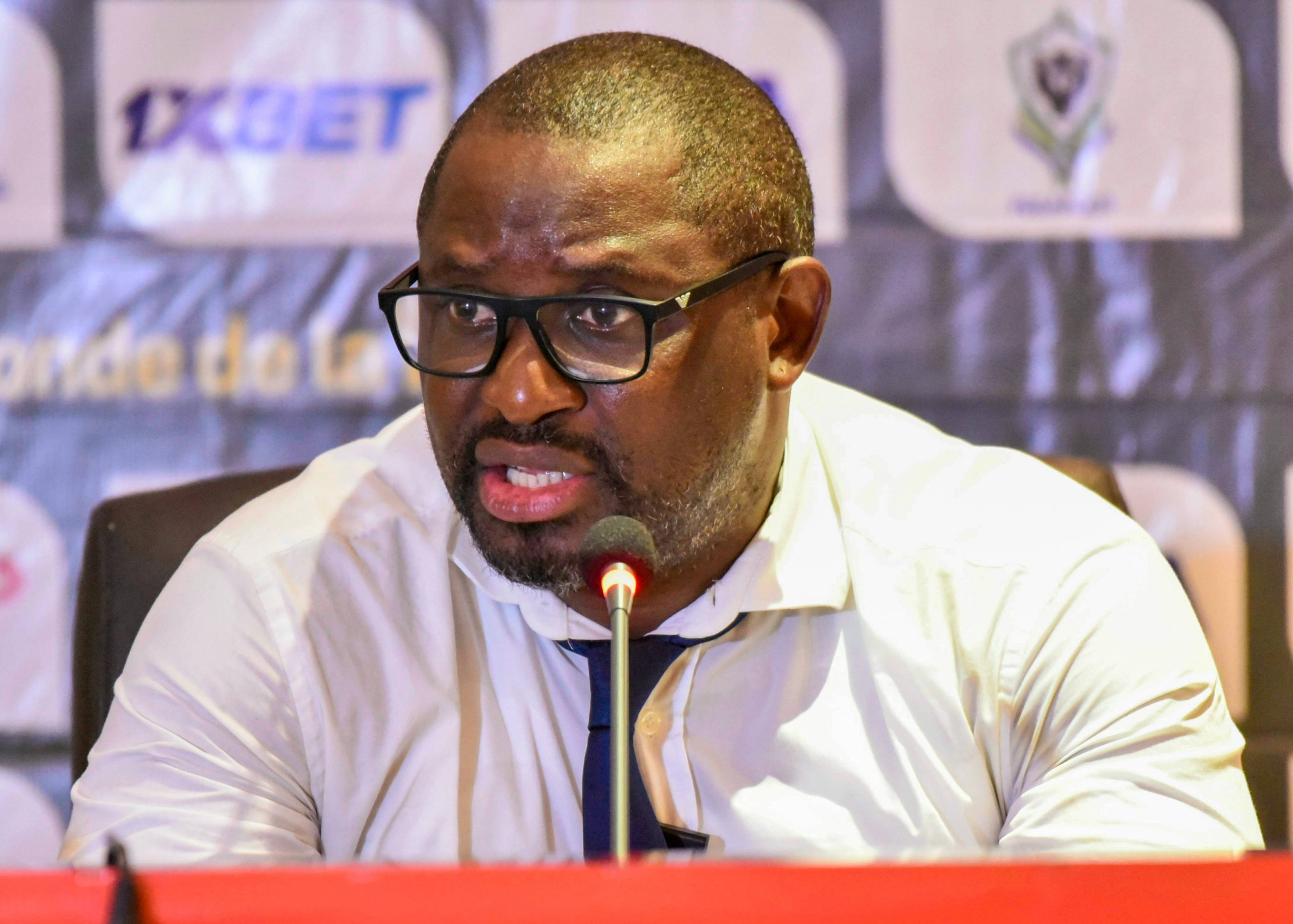 Coach Thierry Mouyouma during the 2026 FIFA World Cup match between Gabon and Gambia