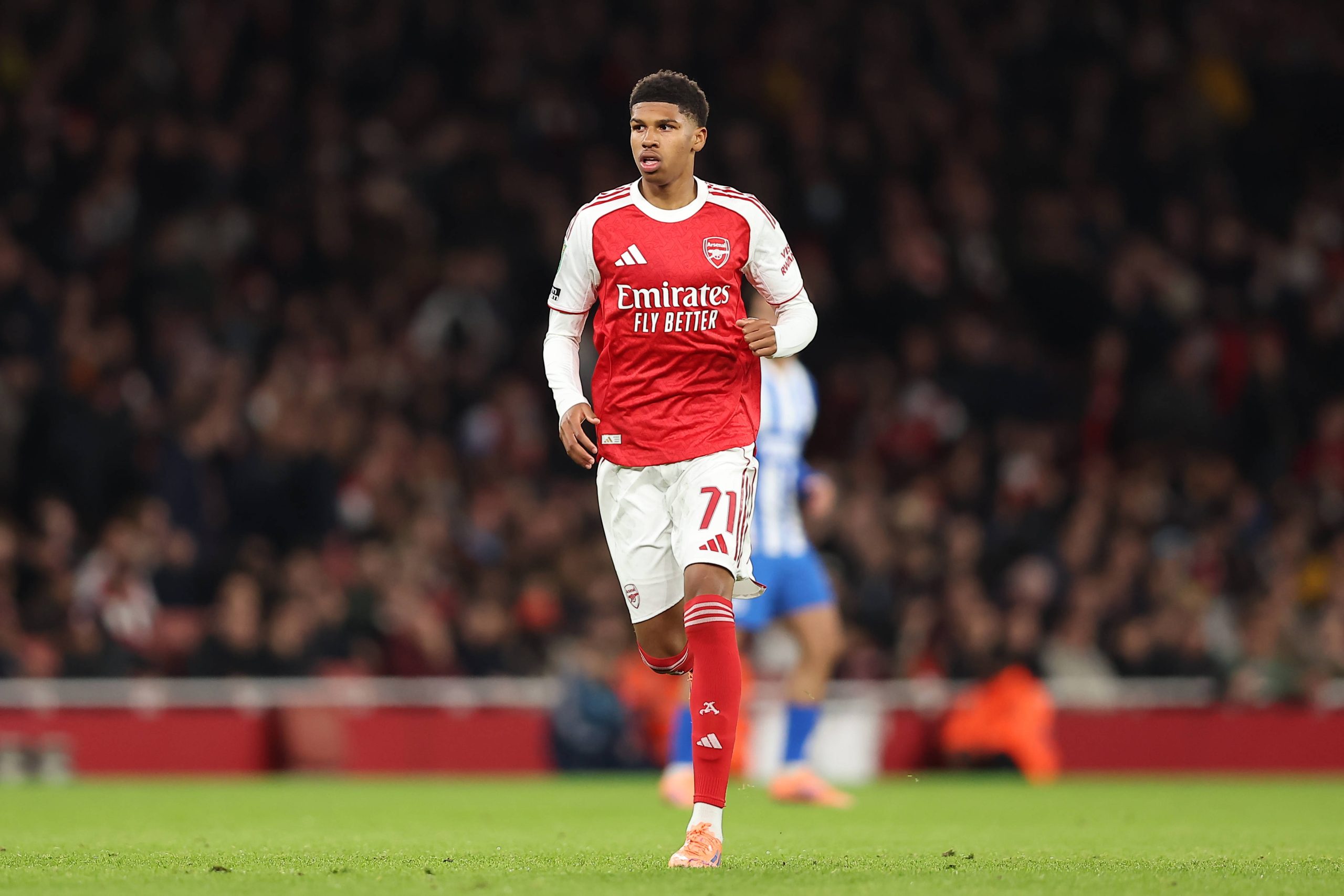 Andre Harriman-Annous during Arsenal versus Brighton and Hove Albion clash