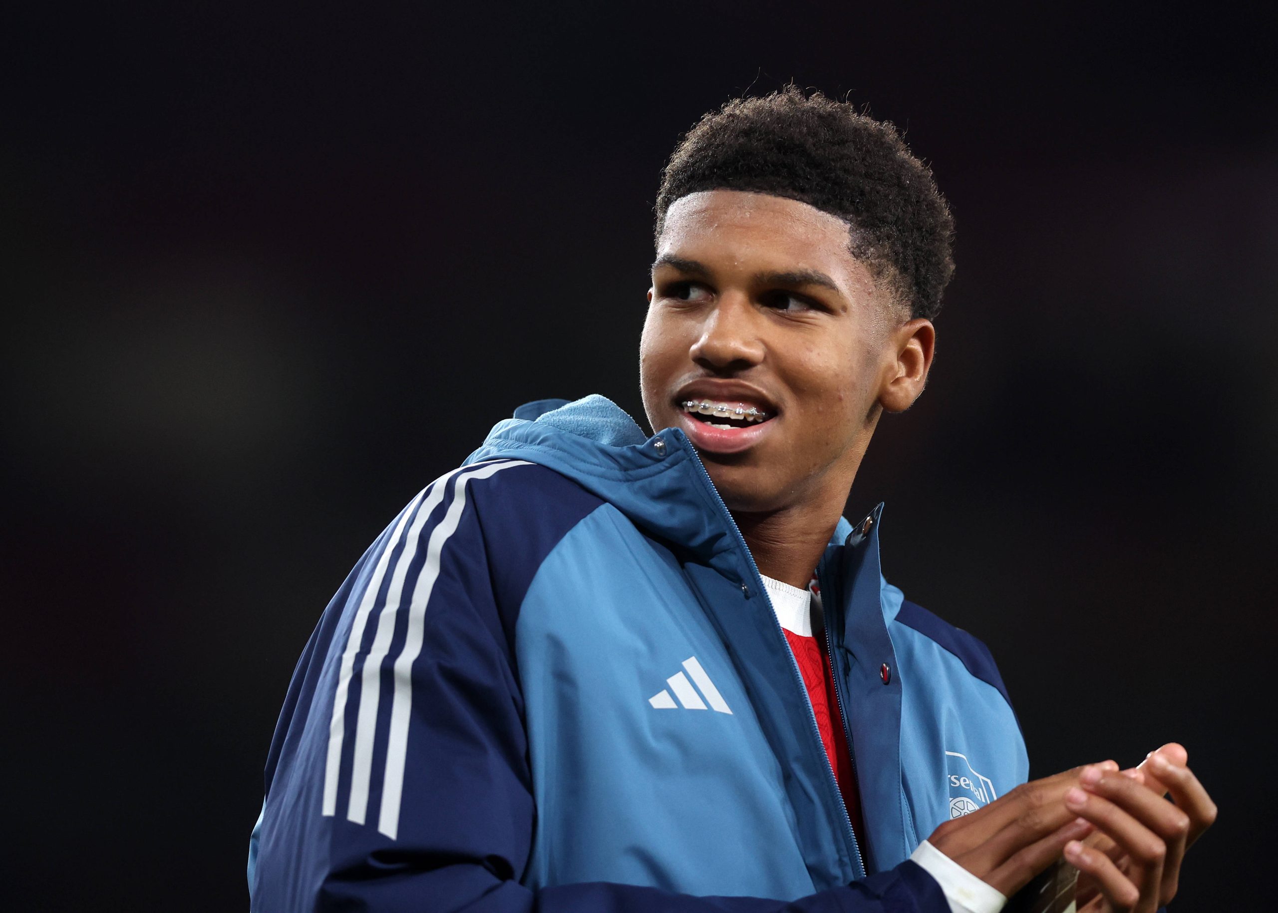 Andre Harriman-Annous of Arsenal during the Arsenal vs Brighton and Hove Albion Carabao Cup match