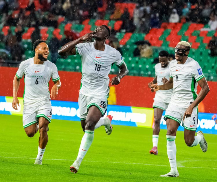 Super Eagles stars Akor Adams, Victor Osimhen, and Chidera Ejuke