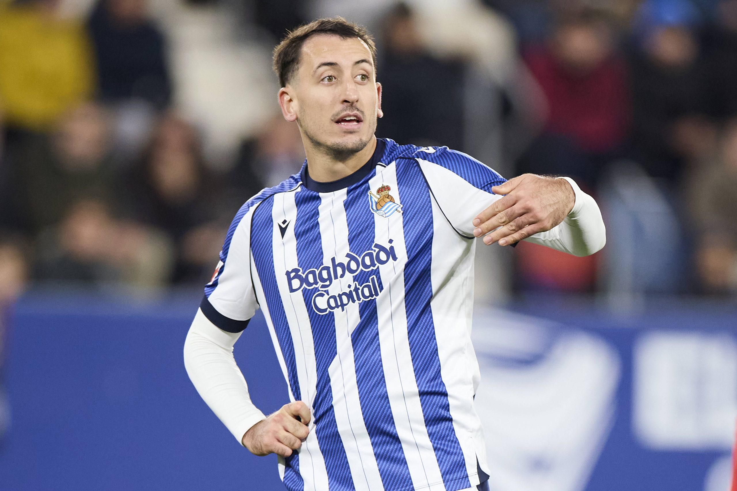 Mikel Oyarzabal during the LaLiga EA Sports match between CA Osasuna and Real Sociedad