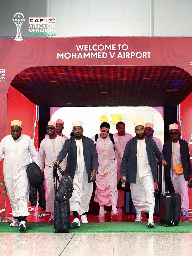 Comoros players arrive for AFCON 2025