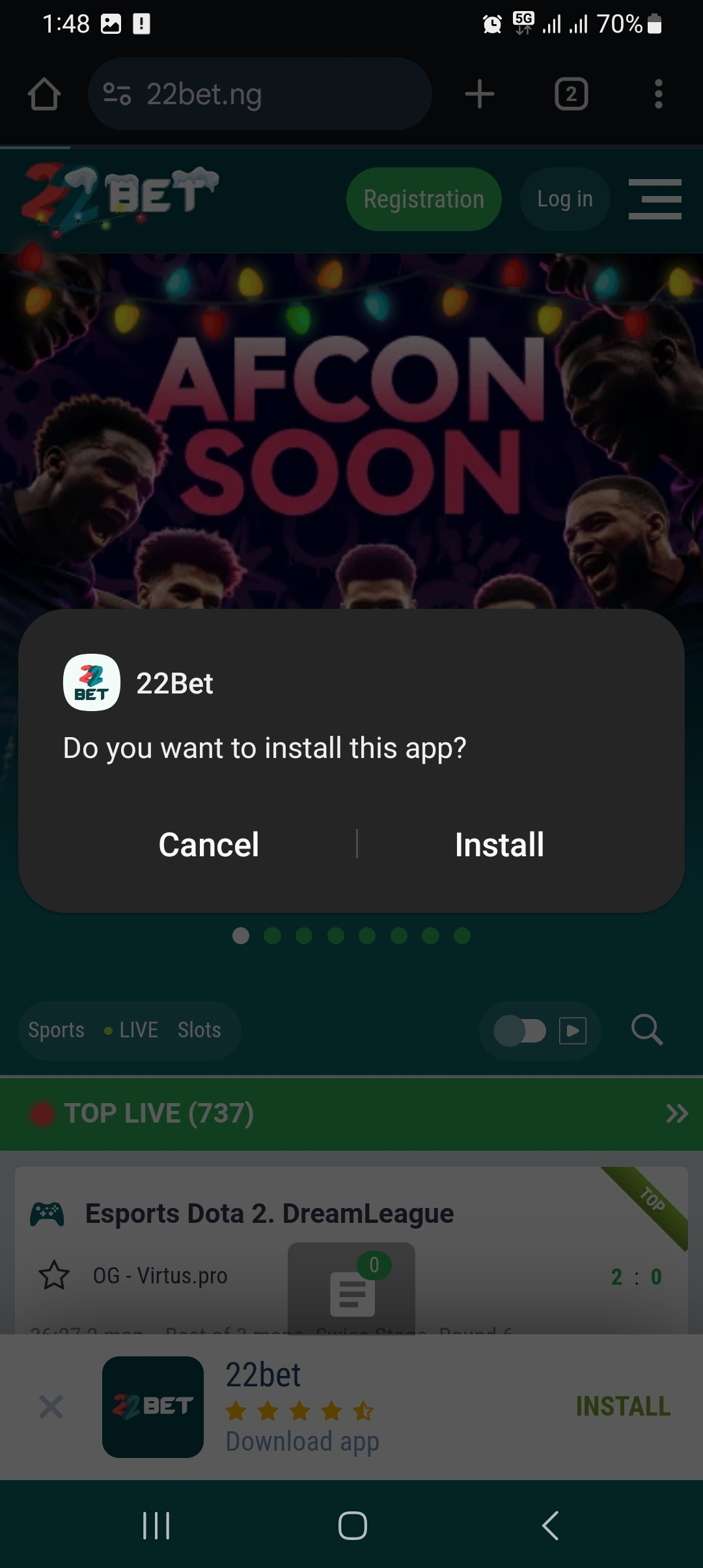 22Bet App Nigeria: Steps to Download on iOS and Android