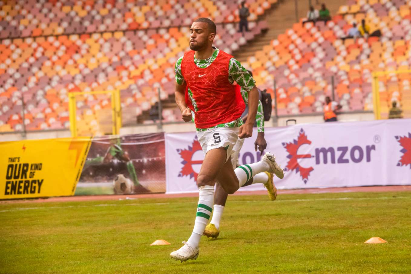 Kevin Akpoguma in training for Nigeria Super Eagles