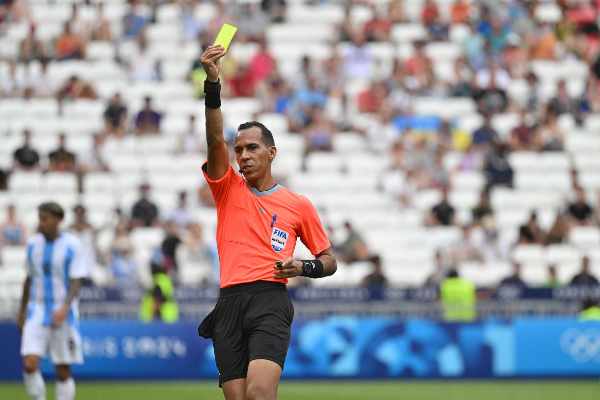 Referee Beida Dahane of Mauritanian