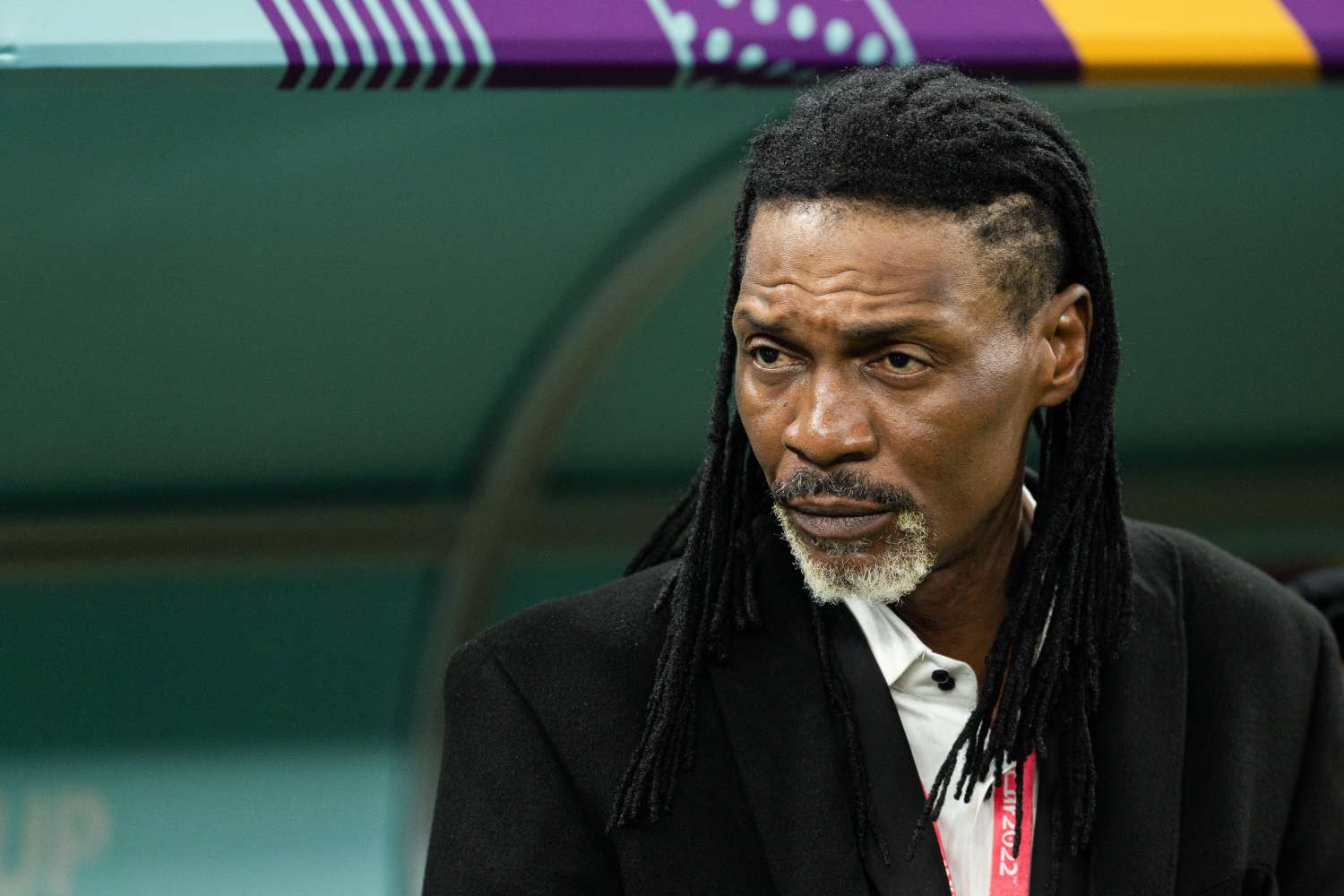 Rigobert Song as coach of Cameroon 