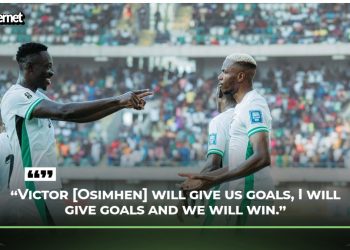 AFCON 2025: Akor Adams backs teamwork, hails Osimhen as key man for Super Eagles