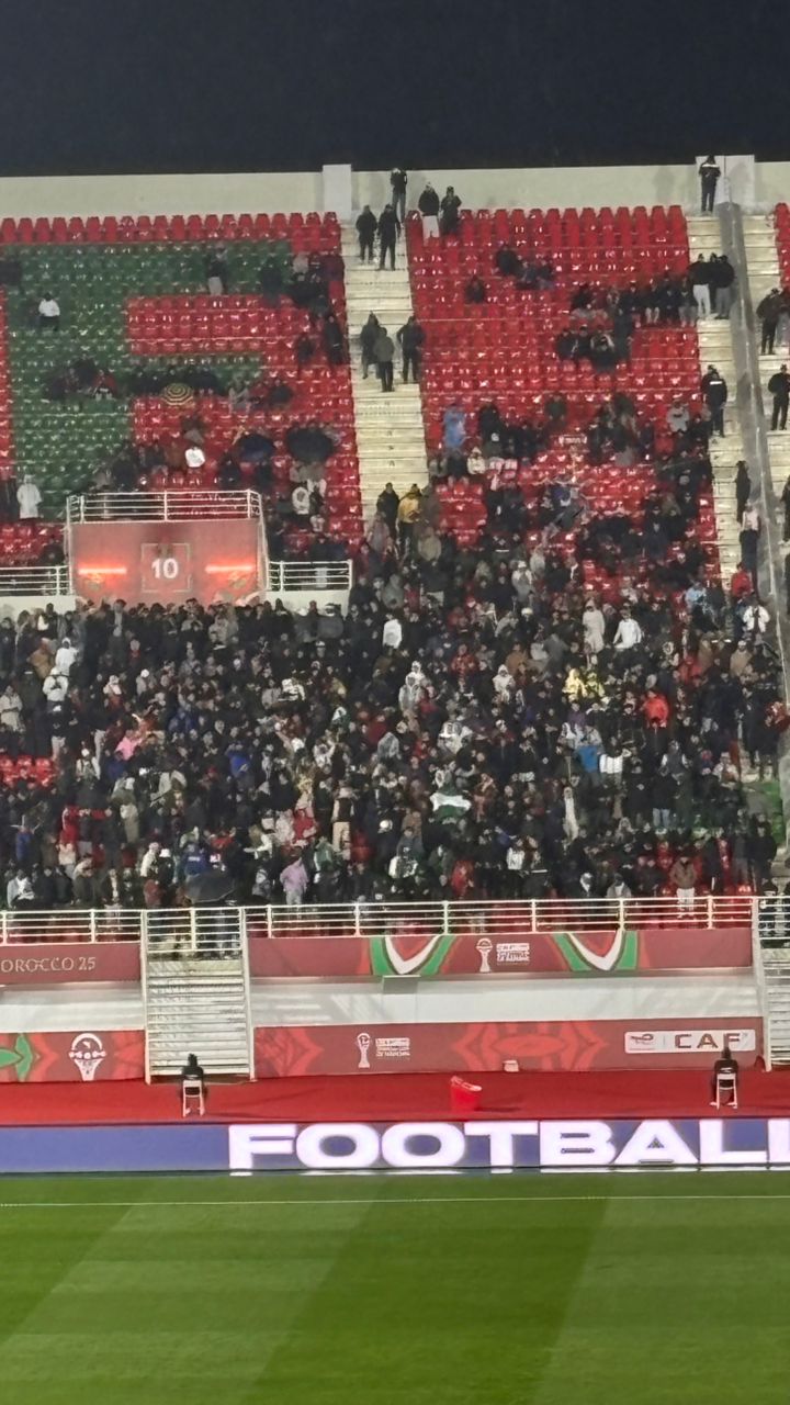 Football fans during Nigeria vs Tanzania game