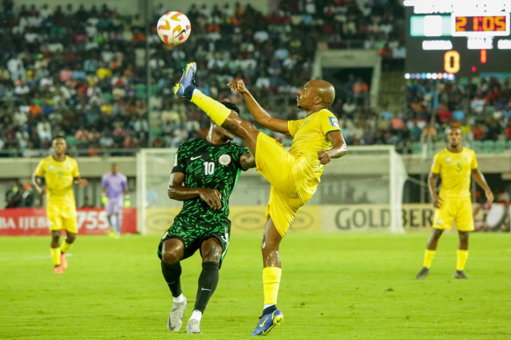 Tau Percy during the 2026 FIFA World Cup Qualifier match between Nigeria and South Africa