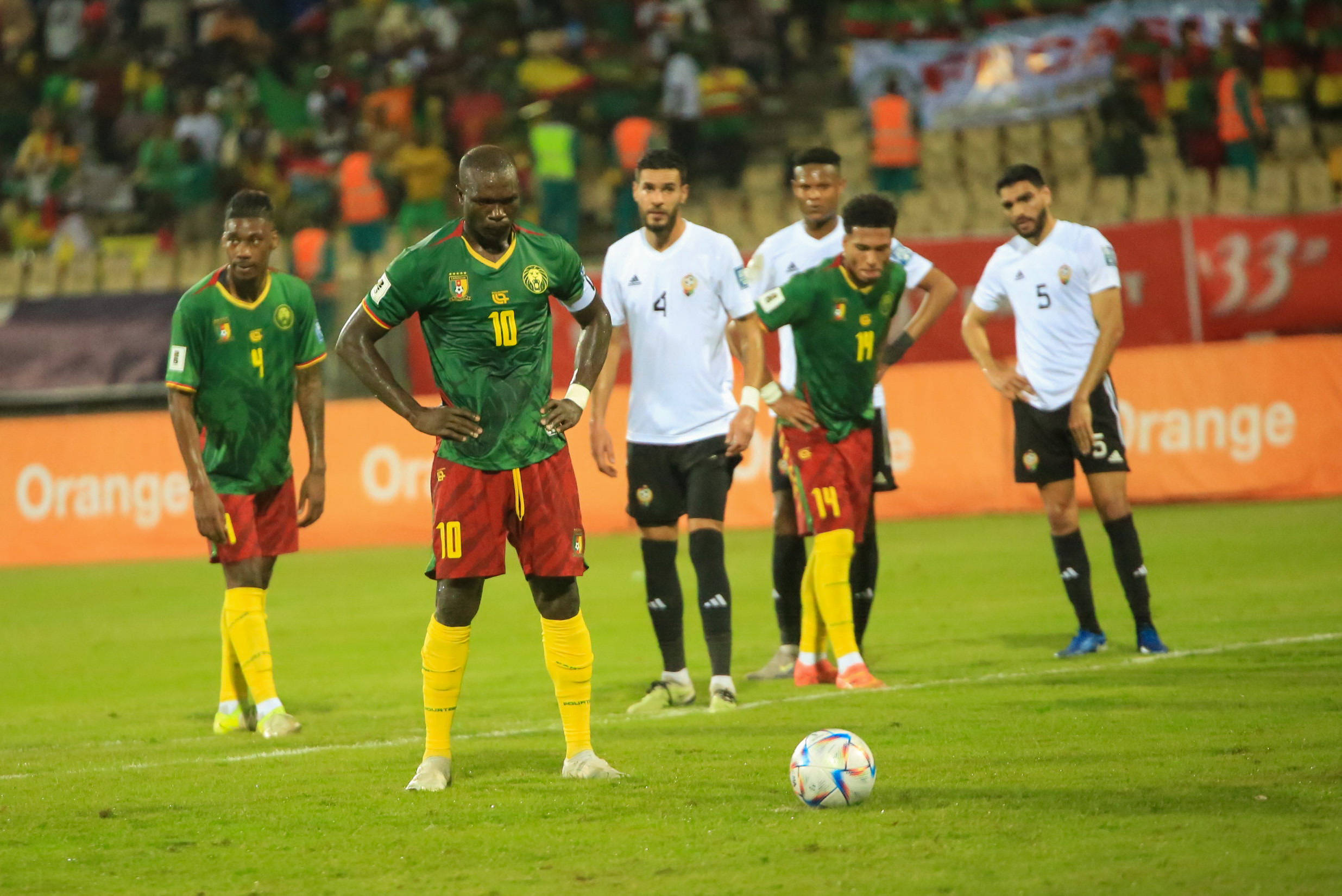 Vincent Aboubakar during the Men FIFA World Cup qualifiers match between Cameroon and Libya